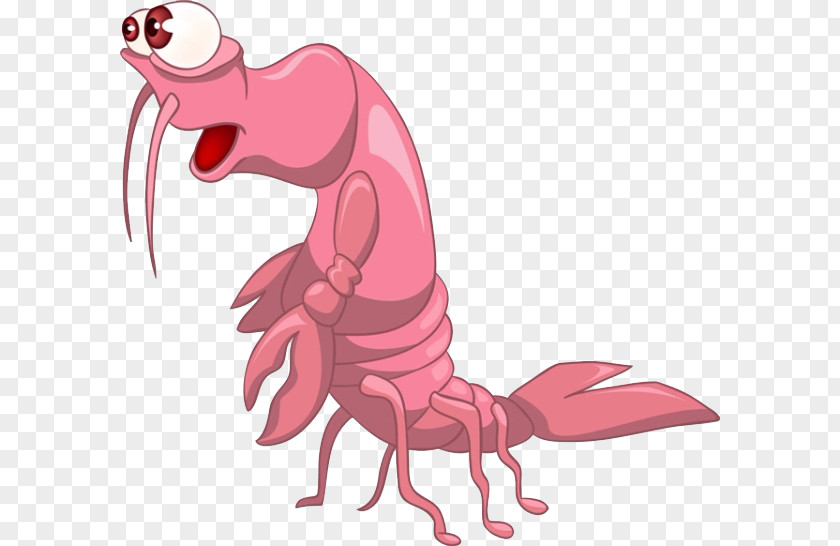 Lobster Tail With Big Eyes Crayfish Cartoon Royalty-free Clip Art PNG