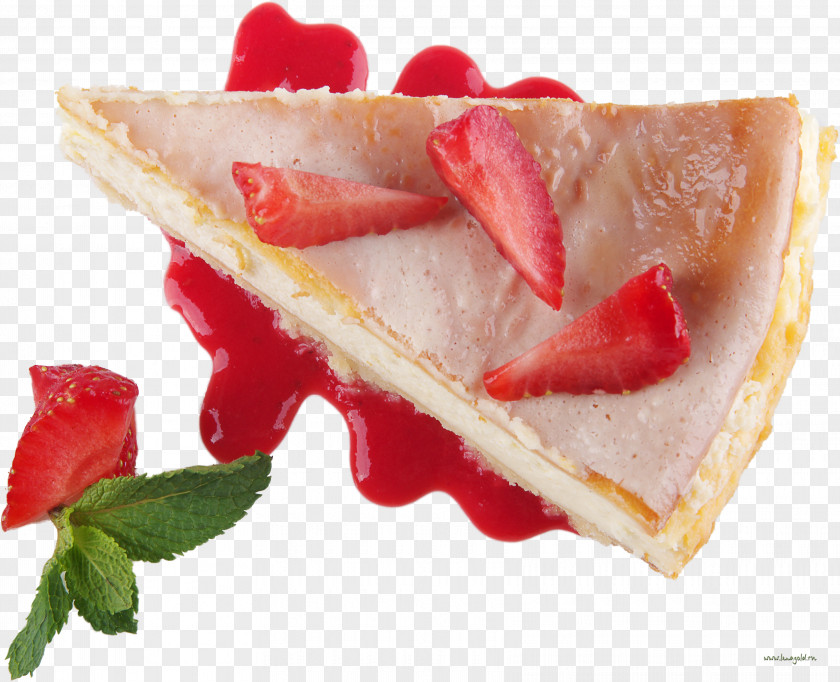 Mangosteen Strawberry Pie Tart Cheesecake Torte PNG