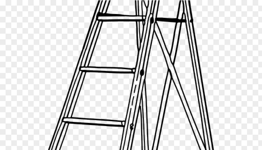 Tower Line Art Ladder Cartoon PNG