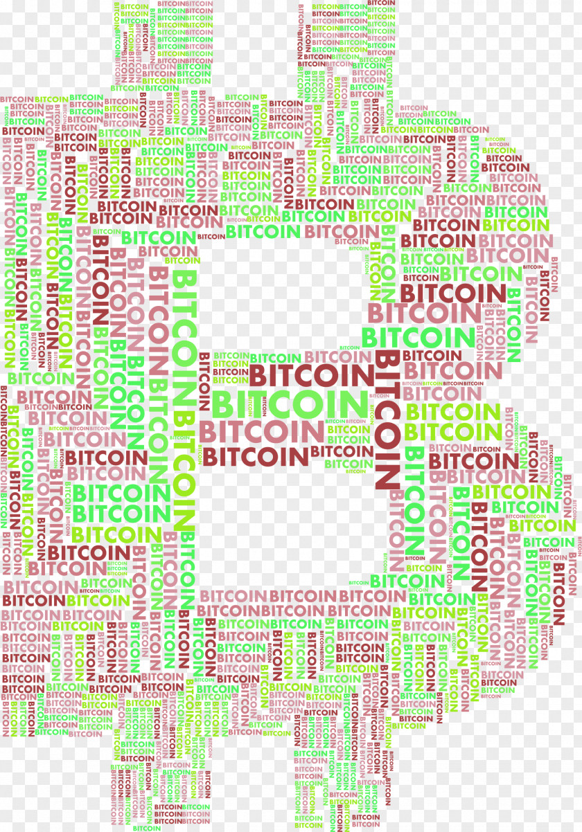 Bitcoin Typography Logo PNG