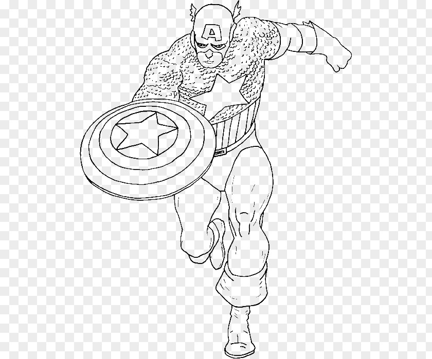Captain America United States Of Spider-Man Colouring Pages Coloring Book PNG