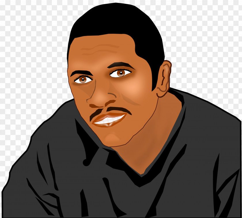 Handsome Clipart Black African American Man Clip Art PNG
