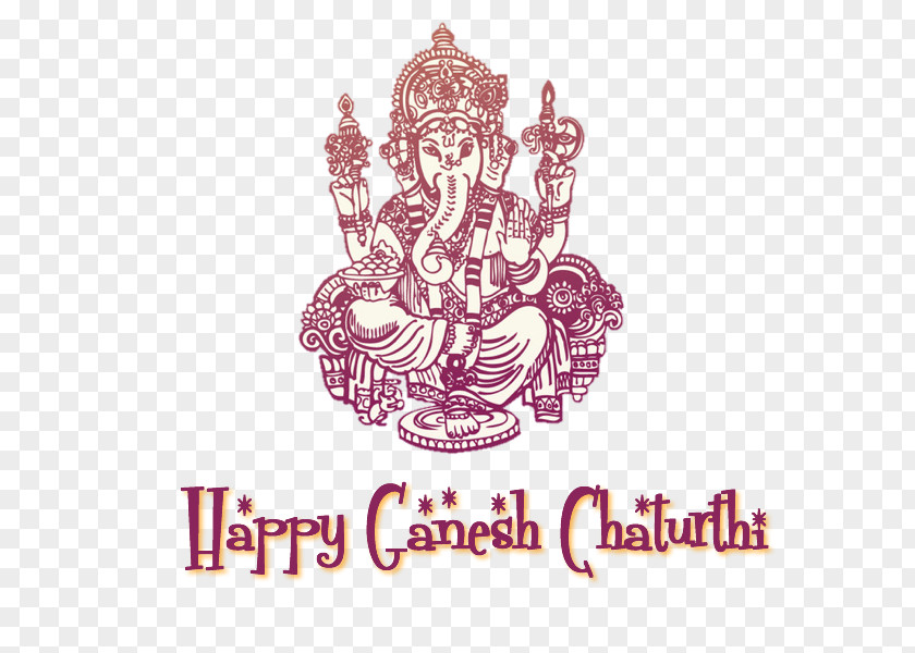 Happy Ganesh Chaturthi Clipart. PNG