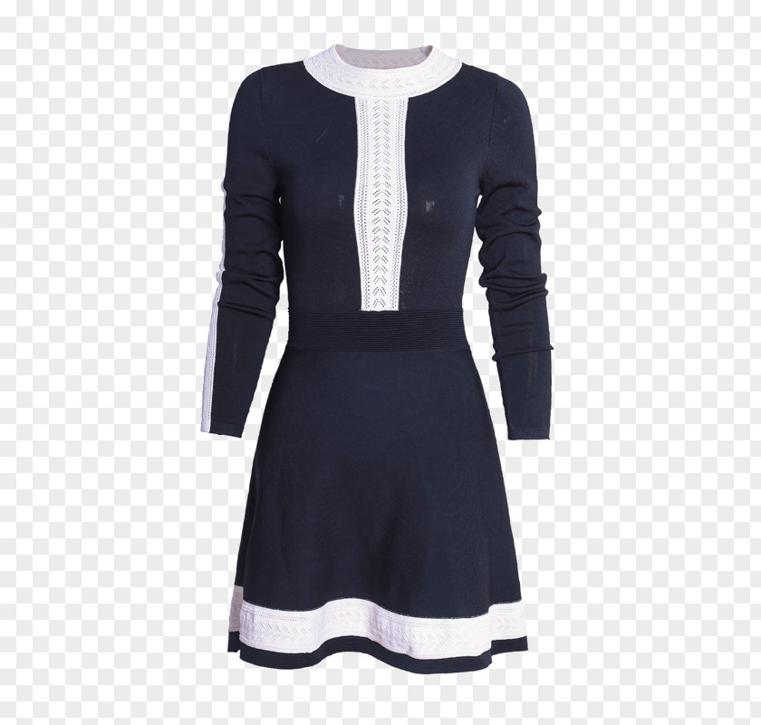 Round Neck Long-sleeved Dress Robe T-shirt PNG