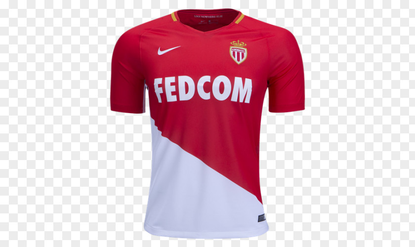 T-shirt AS Monaco FC Sports Fan Jersey Football PNG