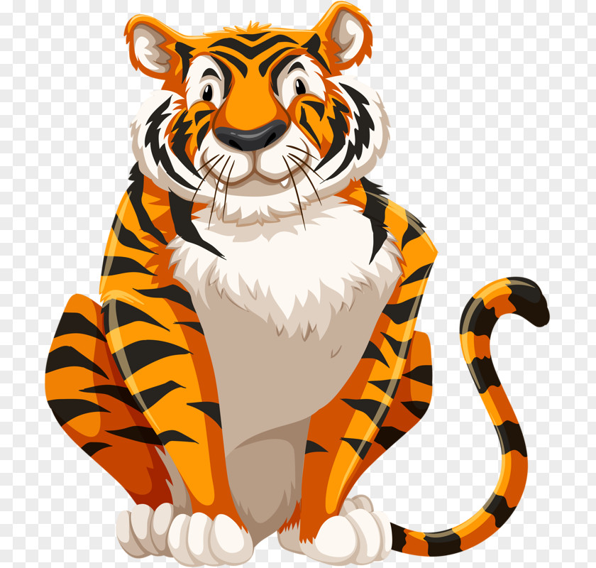 Tiger Beast Jungle Wildlife Clip Art PNG