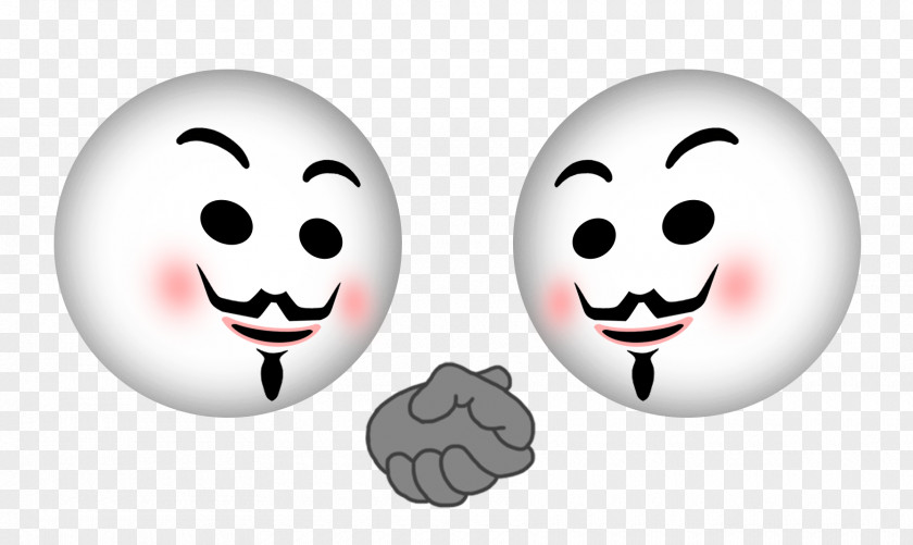 Anonymous Mask Smiley Facial Expression Emotion Happiness PNG