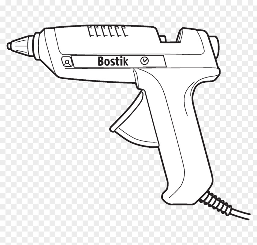 Glue Gun Line Art /m/02csf Firearm Drawing Barrel PNG