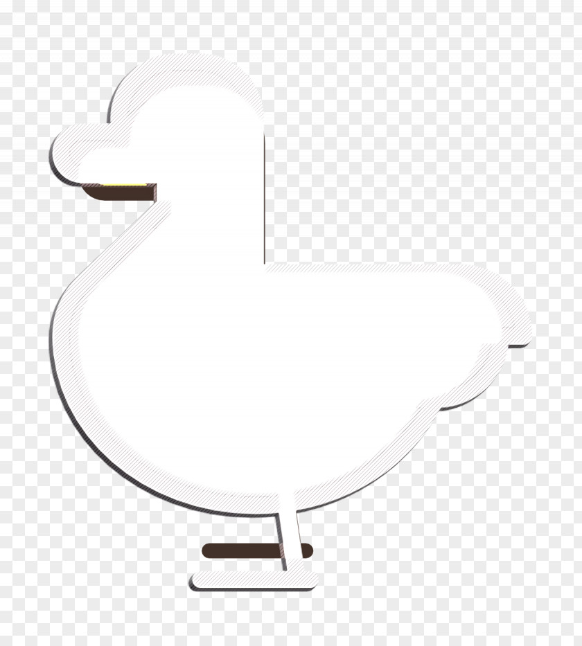Linear Color Farming Elements Icon Duck PNG