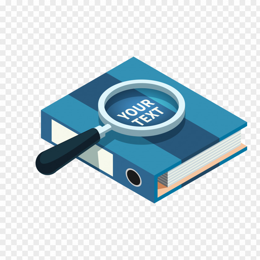 Magnifying Glass To Find The Books Content Icon PNG