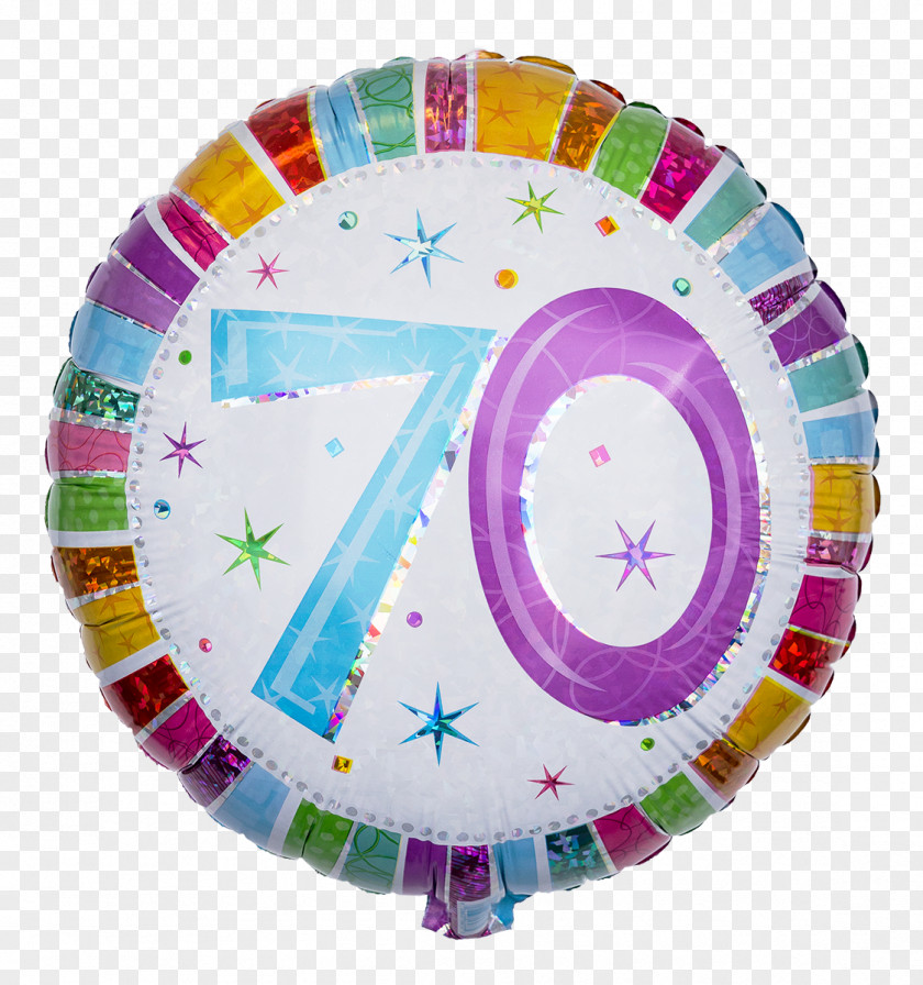 Seventies Toy Balloon Birthday Cake Mail PNG