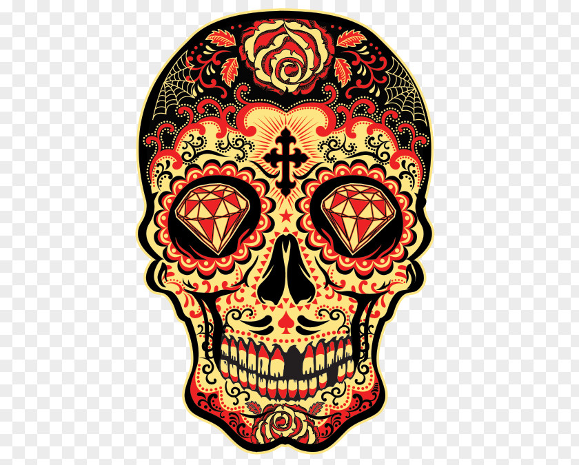 T-shirt Calavera Day Of The Dead Human Skull Symbolism PNG