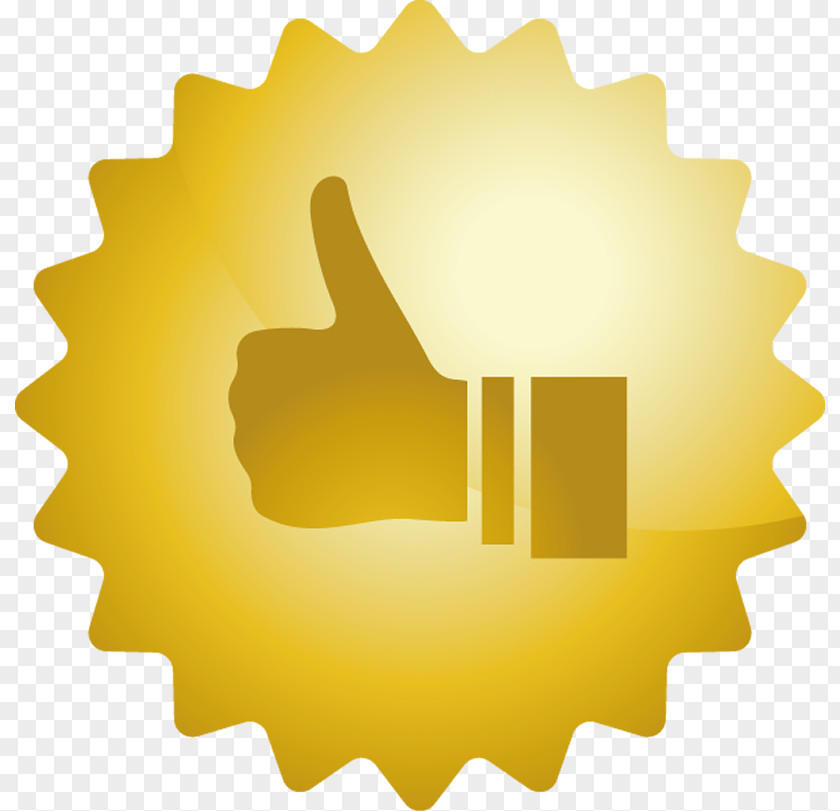 Thumb Symbol Yellow Gesture Logo Hand Icon PNG