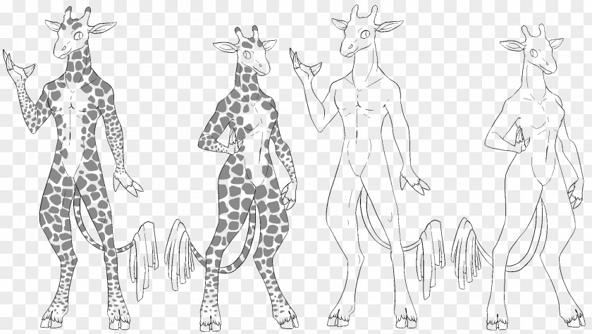 Giraffe Sketch Art Drawing Illustration PNG