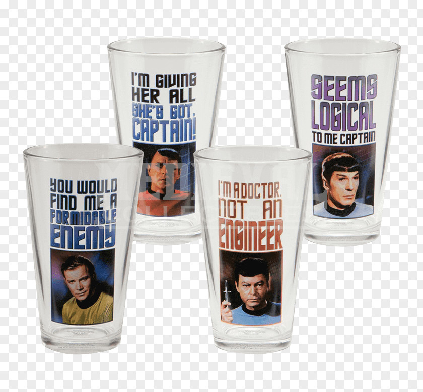 Glass Pint Star Trek Spock Table-glass PNG