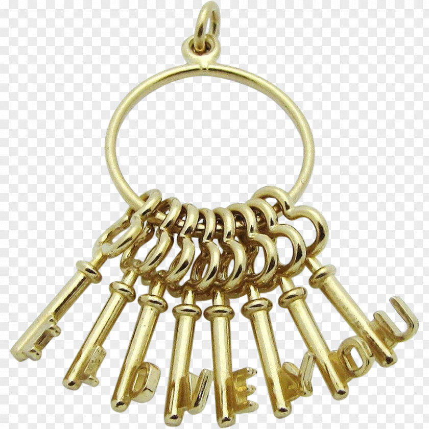 Gold Ring Skeleton Key Jewellery PNG