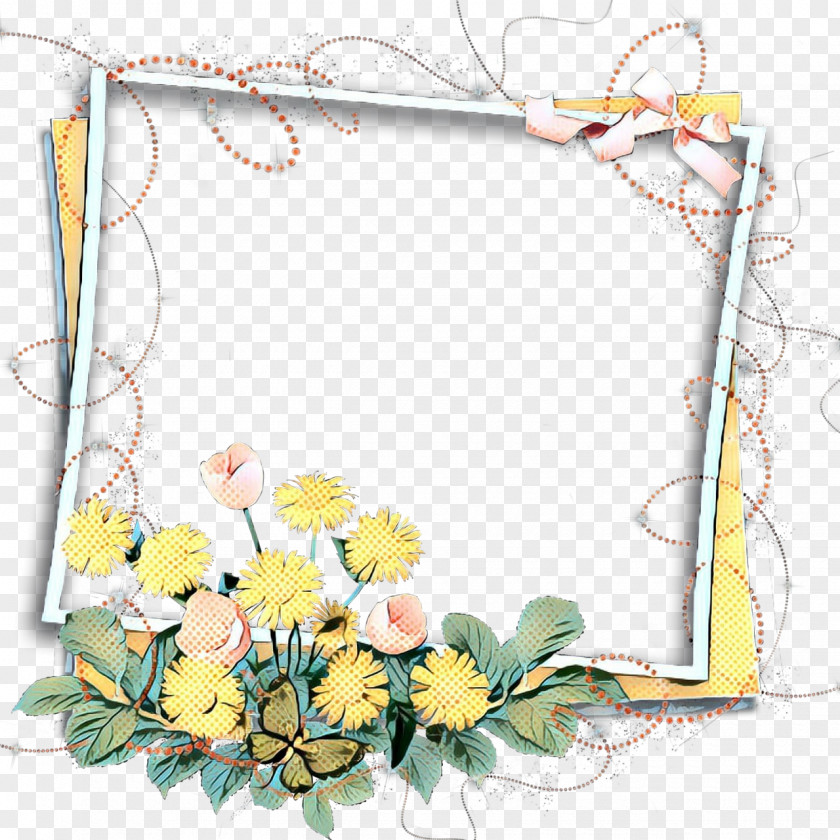Picture Frame Interior Design Background Yellow PNG