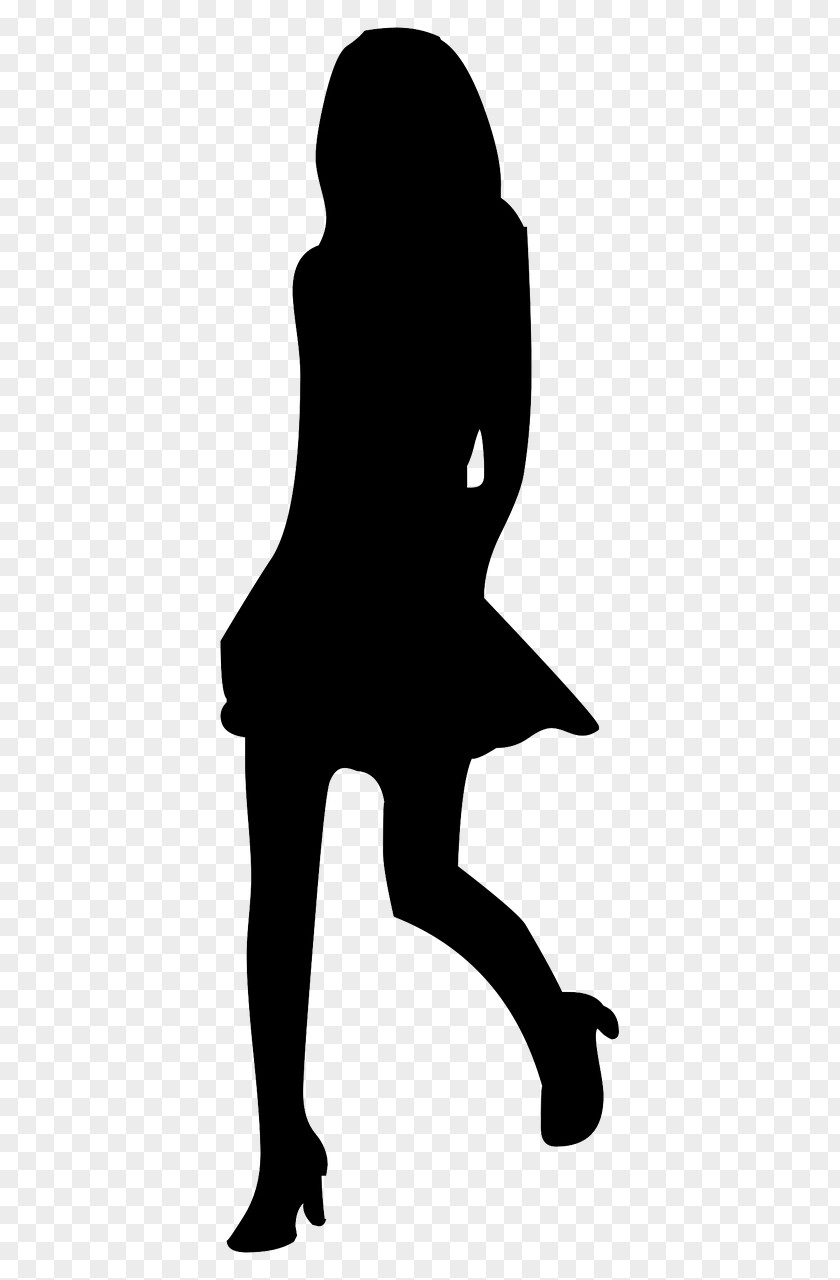 Silhouette Fashion Model Clip Art PNG