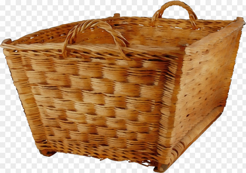Storage Basket Wicker Hamper Laundry PNG