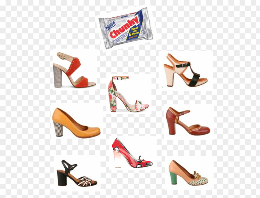 Block Heels Sandal High-heeled Shoe PNG