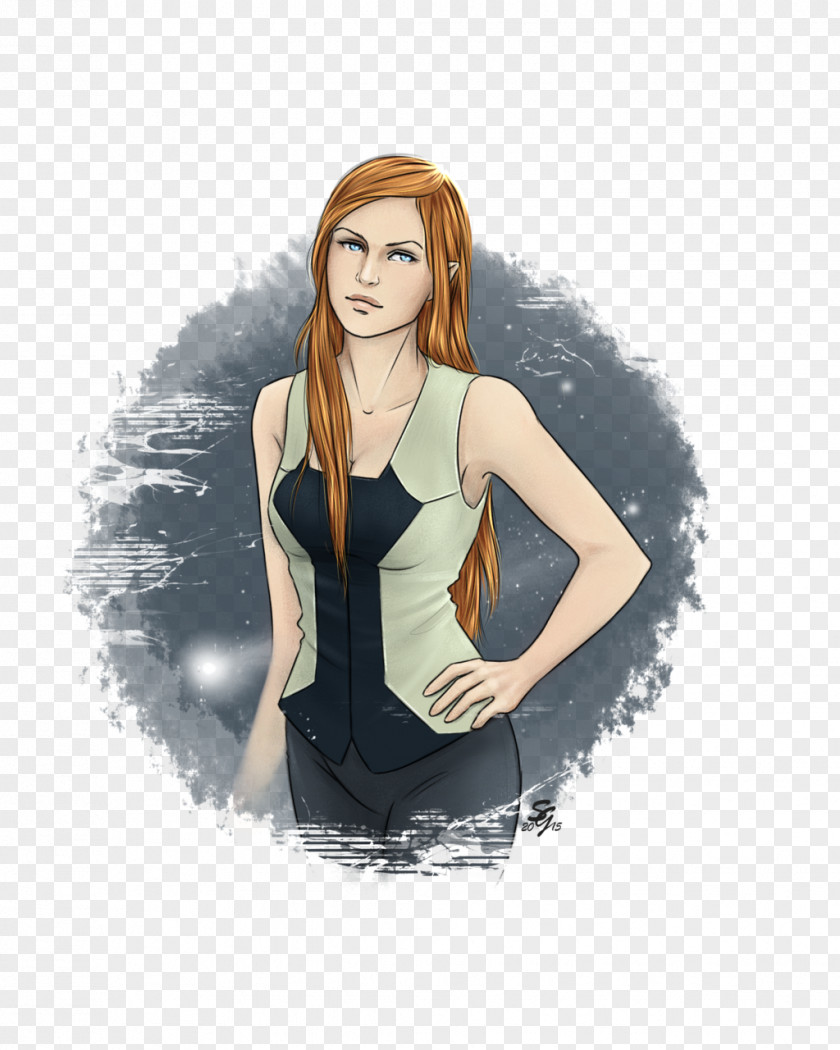 Ellie Shoulder Brown Hair PNG