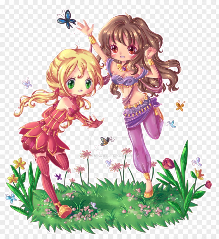 Flower Fairy Cartoon Figurine PNG