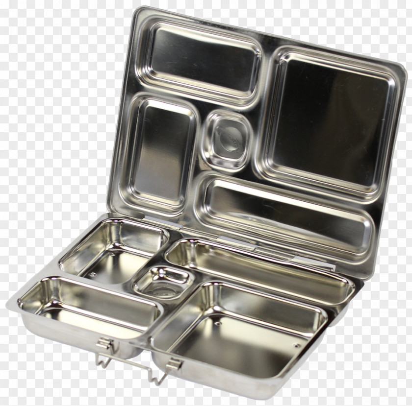 Stainless Steel Large Meat Platter Bento Lunchbox Metal PNG
