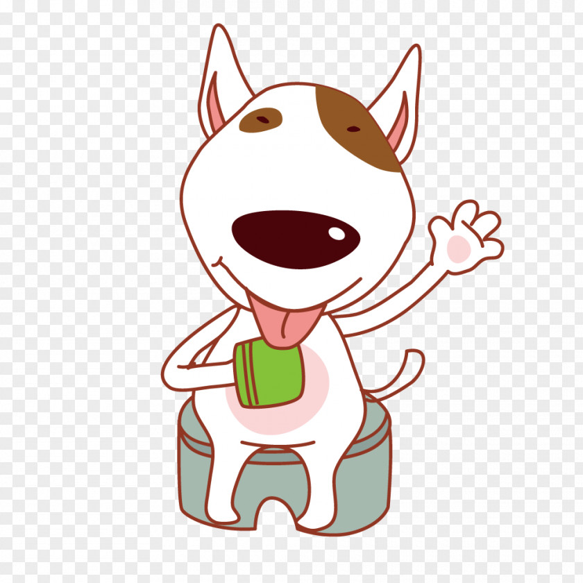 White Cartoon Dog Bath Bathing Child Head PNG