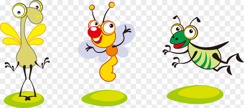 Cartoon Cute Creative Insect Car Wash Clip Art PNG