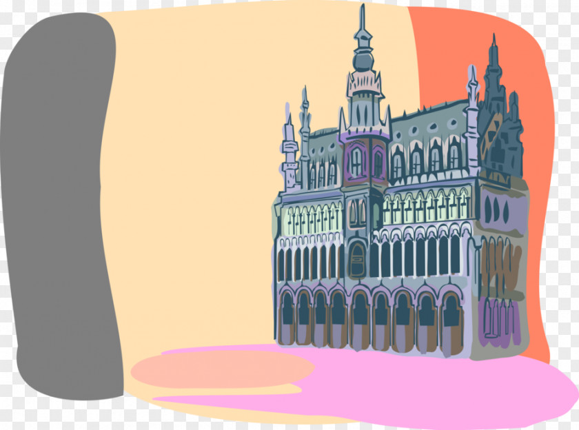 Grand Place Product Design Facade Illustration PNG