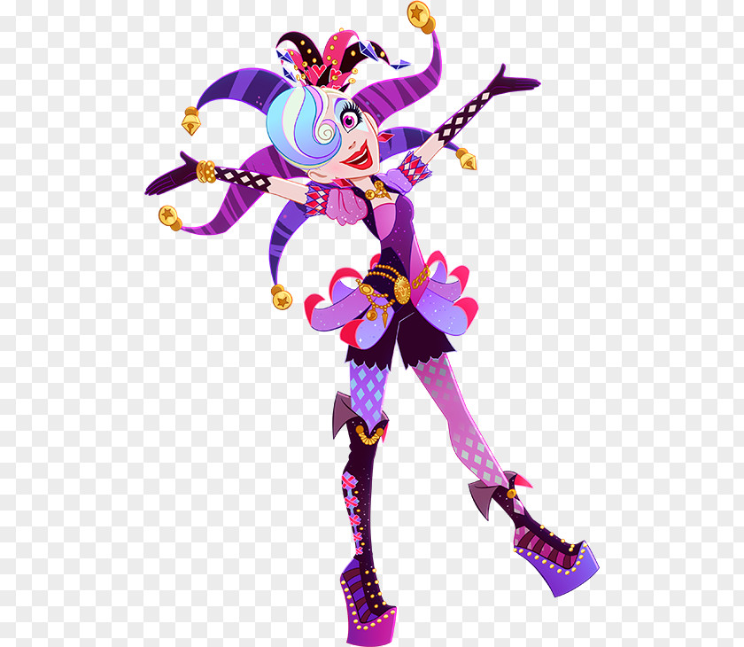 Queen Ever After High Jester Doll Toy PNG