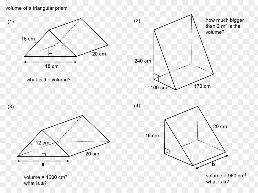 Triangular Pieces Poster Triangle Prism Surface Area PNG