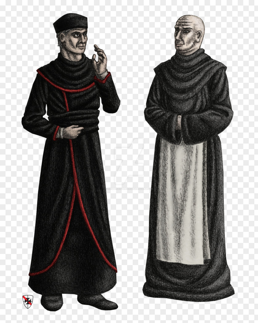 Christian Monasticism Middle Ages Robe Monk Priest PNG