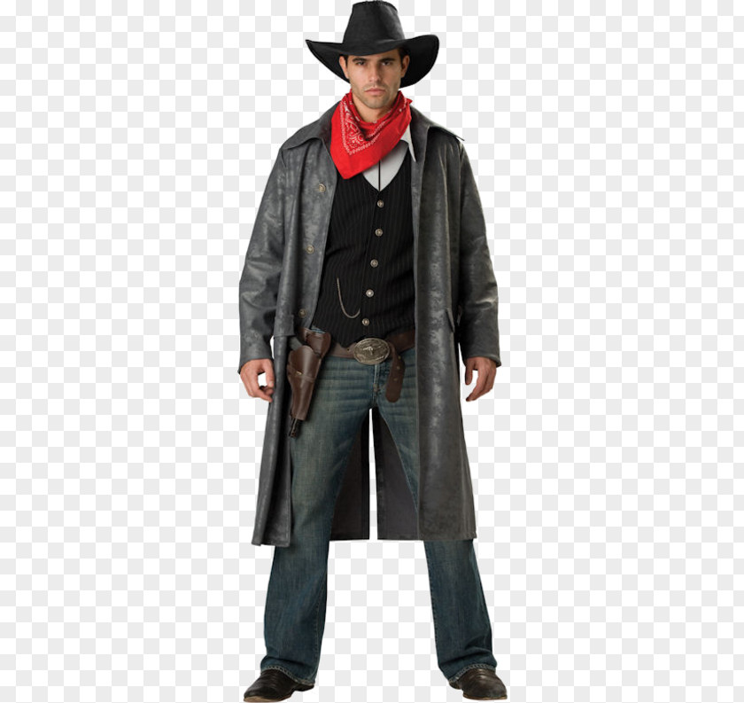 Cosplay American Frontier Halloween Costume Cowboy Duster PNG