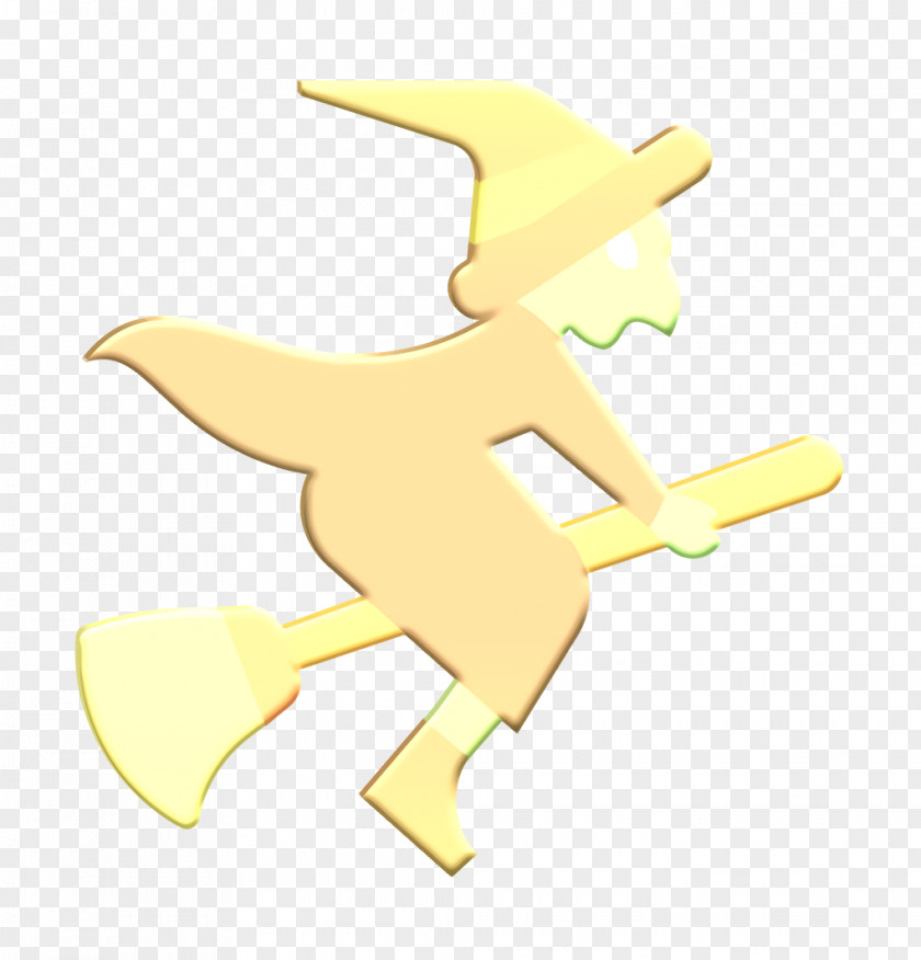 Gesture Animation Broom Icon Flying Halloween PNG