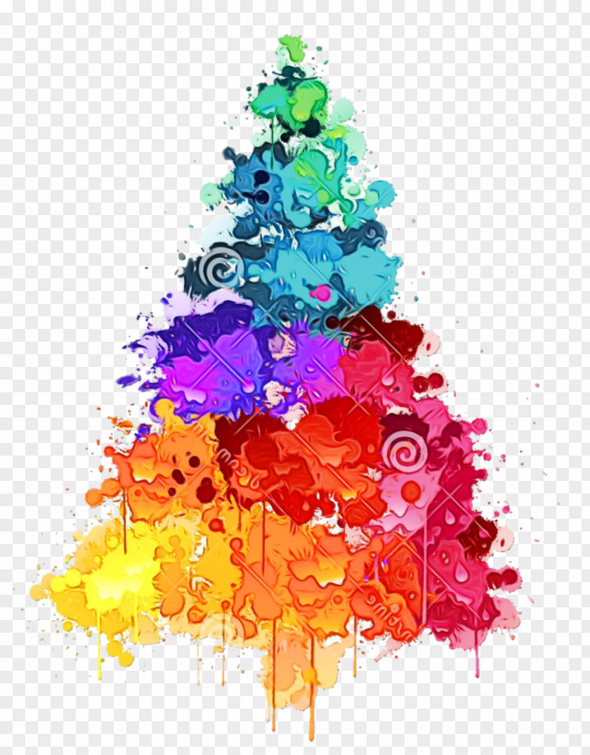 Pine Family Christmas Decoration Tree PNG