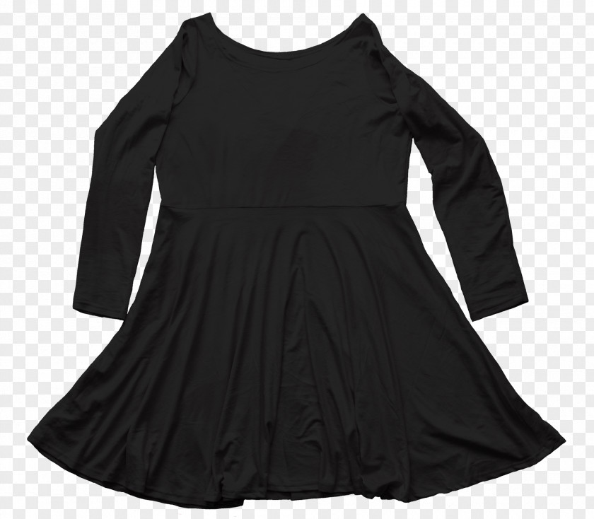 Plus Thick Velvet Little Black Dress Shoulder M PNG