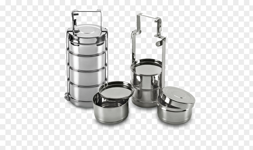 Box Tiffin Carrier Bento Stainless Steel PNG