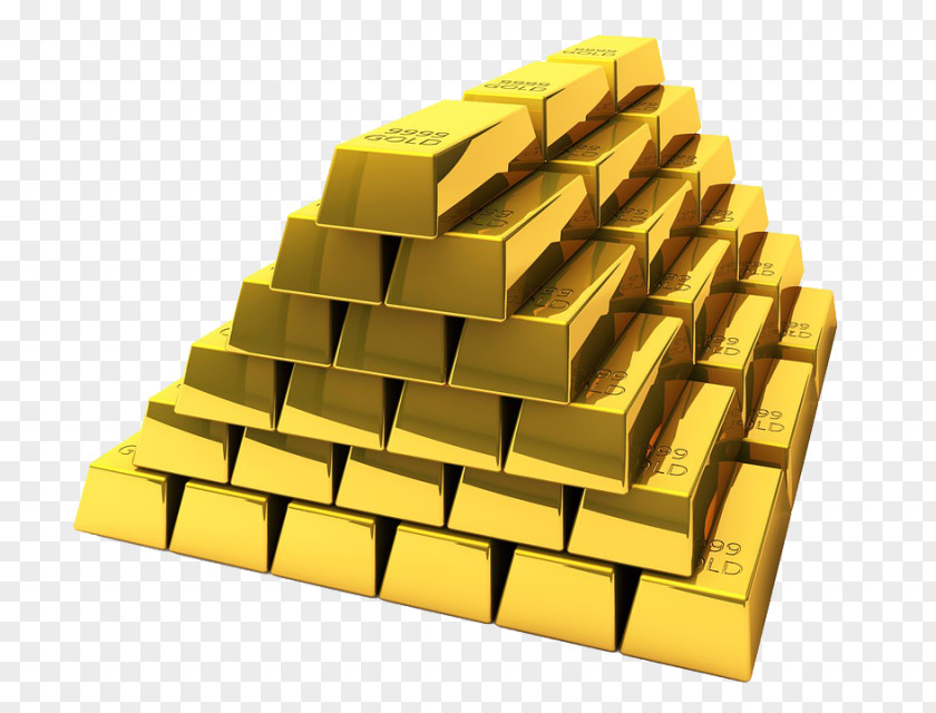 Free Gold Heap Material To Pull Wayward Bar Bullion As An Investment Stock Photography PNG