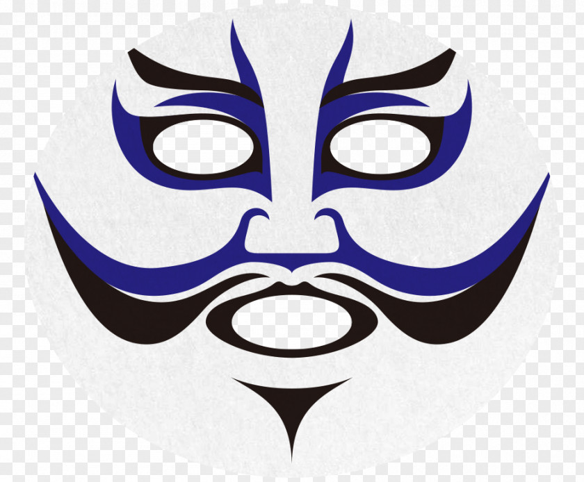 Mask Kabuki-za Kumadori Facial PNG