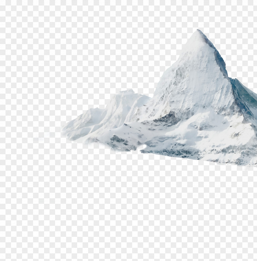 Nunatak Iceberg White Glacial Landform Mountainous Landforms Glacier Mountain PNG
