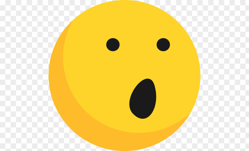 Shocked Wonder Emoji Transparent Clipart. PNG