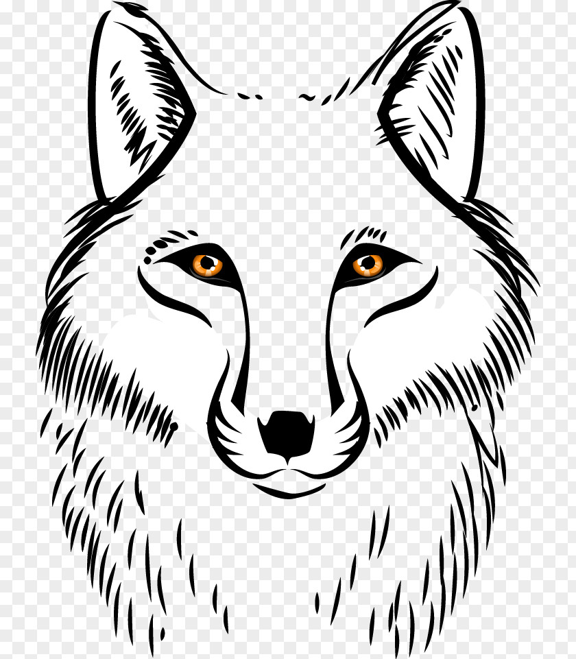 Vector Wolf Gray Clip Art PNG