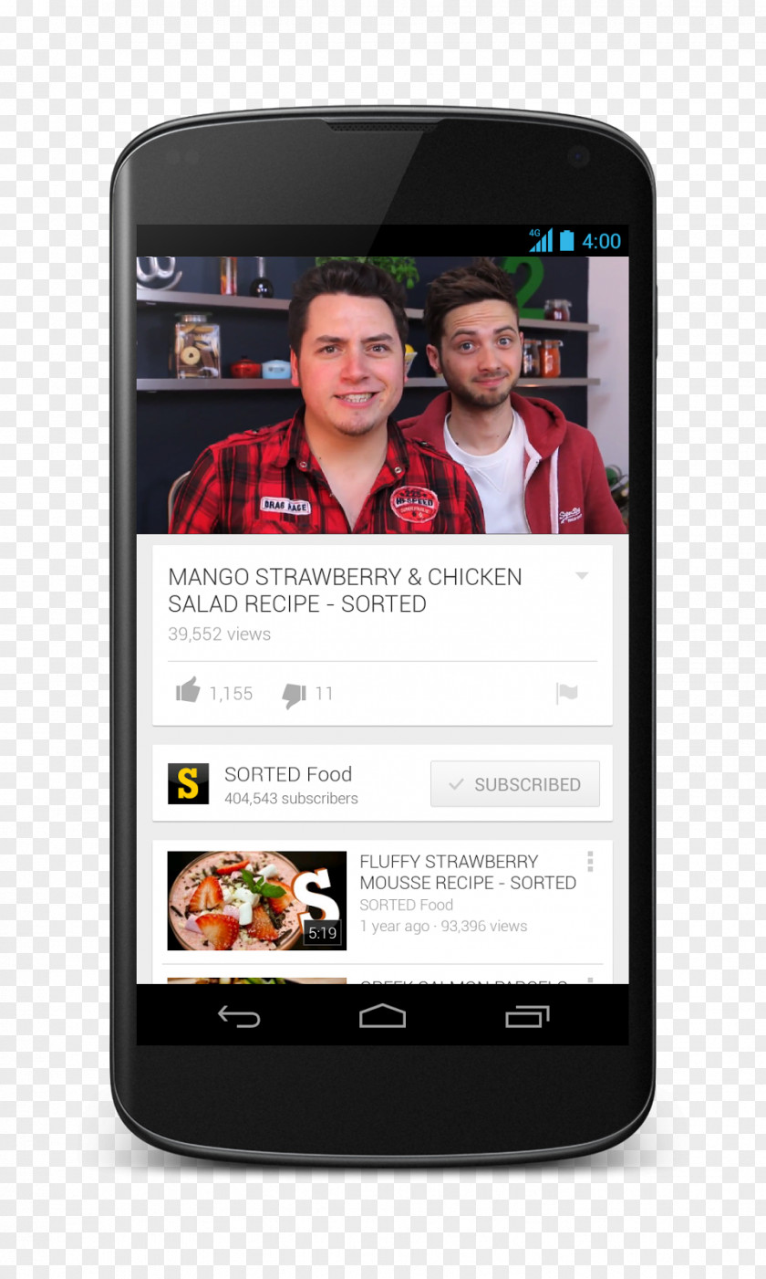 Youtube YouTube Mobile Phones Android PNG