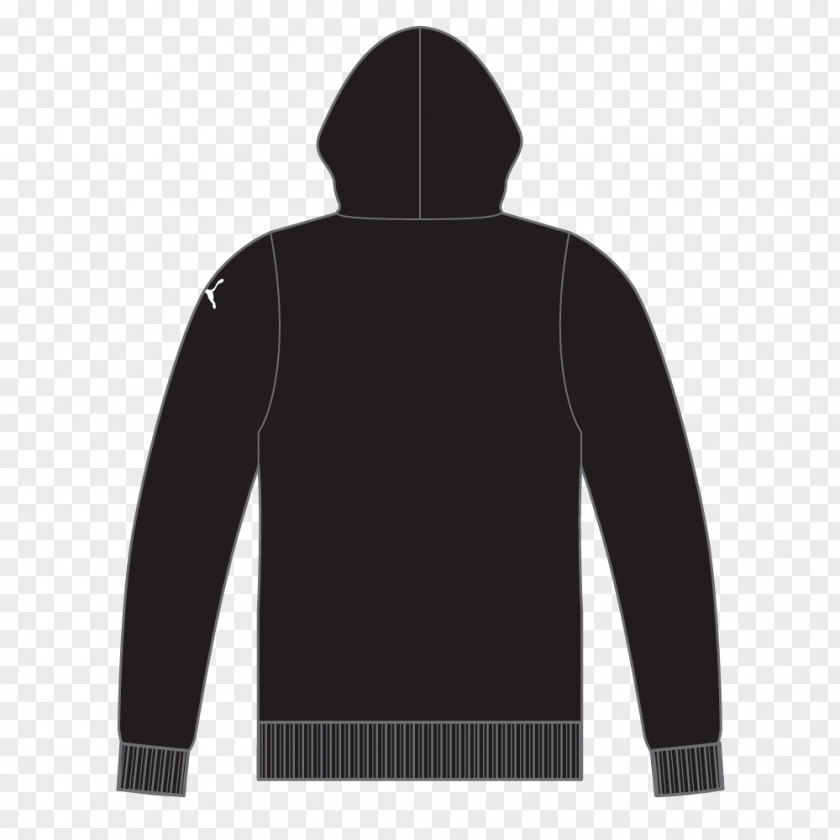 Black Hoodie Shoulder Sweater PNG