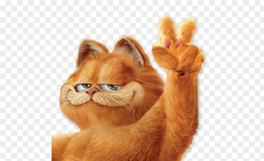 Cat Garfield Sticker Telegram PNG