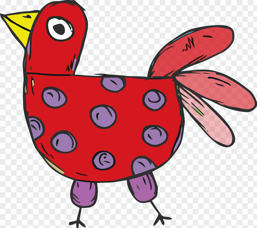Chicken Cartoon Beak Pattern PNG