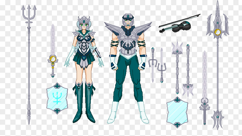 Neptune God Of The Sea DeviantArt Costume Design Illustration PNG