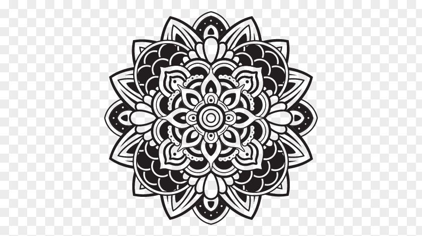 Design Mandala Mehndi PNG