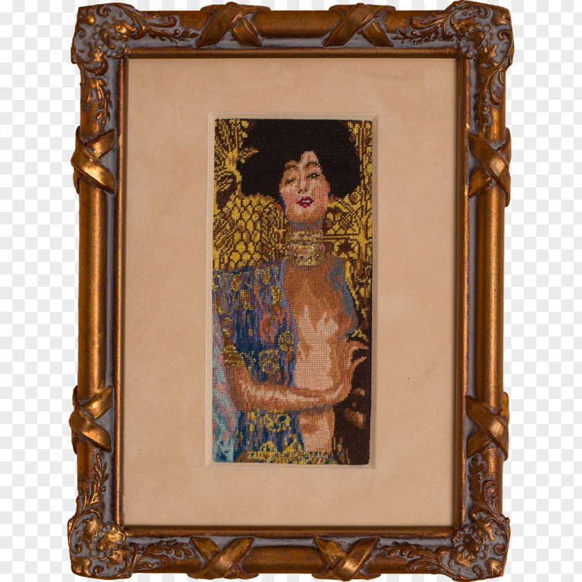 Painting Judith And The Head Of Holofernes Kiss II Embroidery PNG